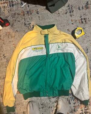 Mens Avon Vintage 80s 90s John Deere Windbreaker Jacket Coat M –